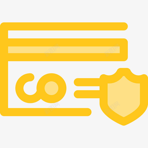信用卡电子商务10黄色图标svg_新图网 https://ixintu.com 信用卡 电子商务10 黄色