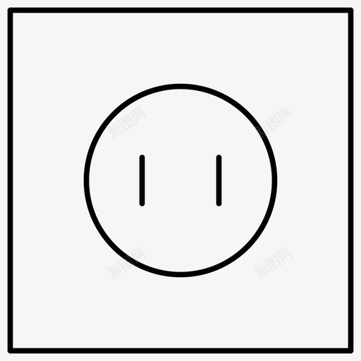插座电源插头图标svg_新图网 https://ixintu.com 插头 插座 电子产品轮廓图标 电源