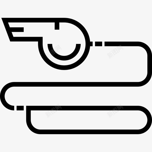 哨子运动5直线型图标svg_新图网 https://ixintu.com 哨子 直线型 运动5