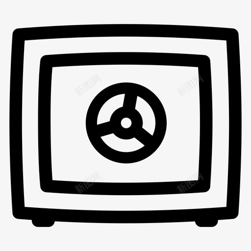保险箱银行锁箱图标svg_新图网 https://ixintu.com 保安 保险箱 安全 银行 锁箱