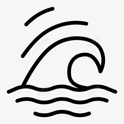 海浪海滩海洋图标svg_新图网 https://ixintu.com 冲浪 大海 海洋 海洋收藏 海浪 海滩