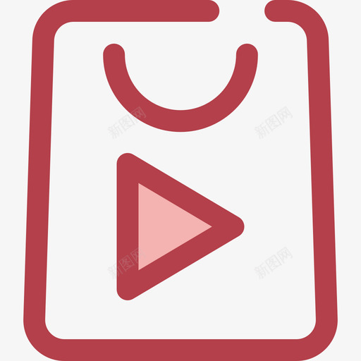 红色应用商店用户界面图标svg_新图网 https://ixintu.com 红色应用商店用户界面