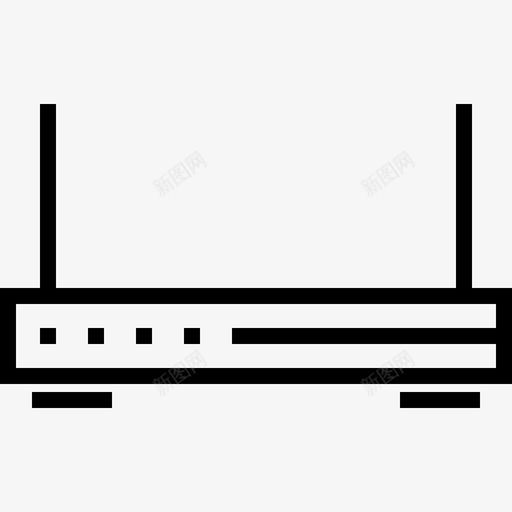 Wifi技术设备2线性图标svg_新图网 https://ixintu.com Wifi 技术设备2 线性