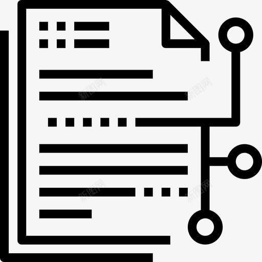 信息商业和技术收集线性图标svg_新图网 https://ixintu.com 信息 商业和技术收集 线性