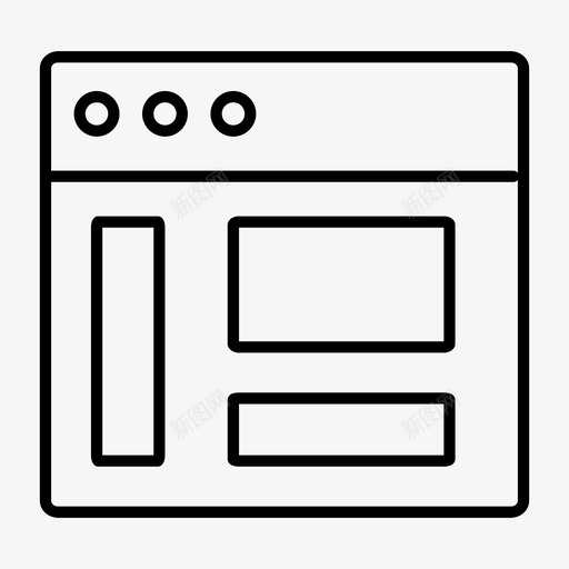 窗口联机页面图标svg_新图网 https://ixintu.com web 窗口 网页 联机 页面
