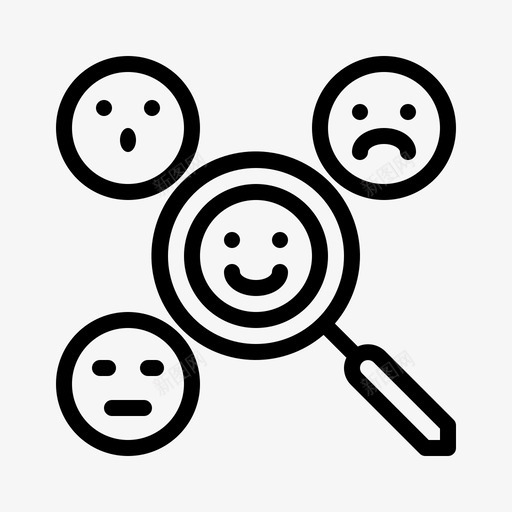 人脸情感识别人工智能技术图标svg_新图网 https://ixintu.com 人工智能 人工智能人工智能 人脸情感识别 技术