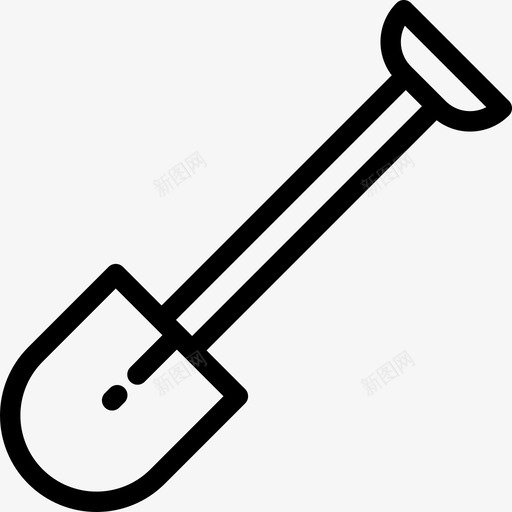 铲建筑施工2直线图标svg_新图网 https://ixintu.com 建筑施工2 直线 铲