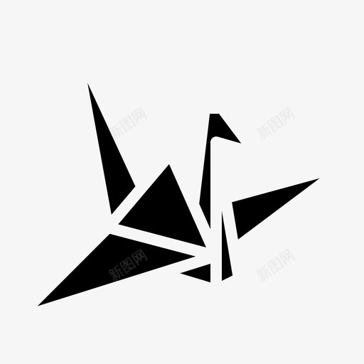 折纸鸟老图标svg_新图网 https://ixintu.com 学校 折纸 爱好扎实 纸 老 鸟