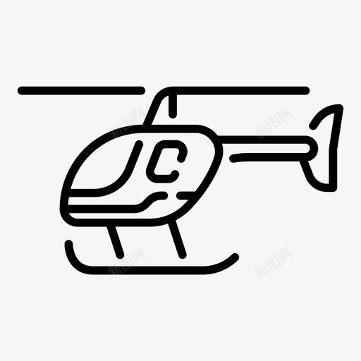 直升机飞机航空图标svg_新图网 https://ixintu.com 直升机 航空 运输 飞机 飞行