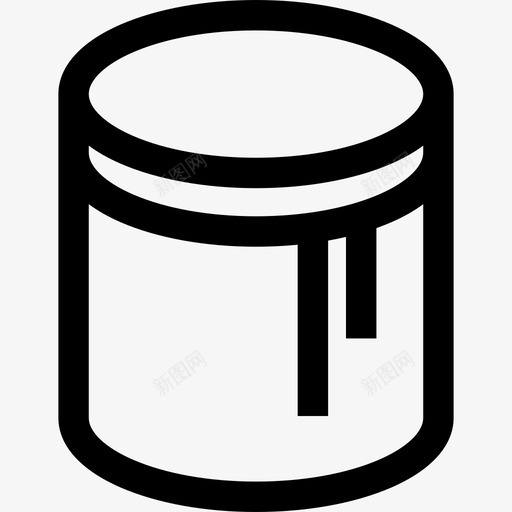 油漆桶印刷品5线性图标svg_新图网 https://ixintu.com 印刷品5 油漆桶 线性