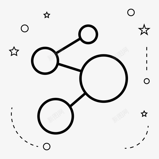 原子化学分子图标svg_新图网 https://ixintu.com 分子 化学 原子 学校 科学