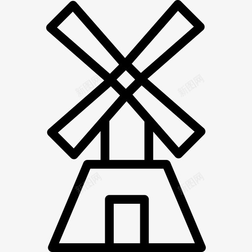 工厂建筑汇编线性图标svg_新图网 https://ixintu.com 工厂 建筑汇编 线性