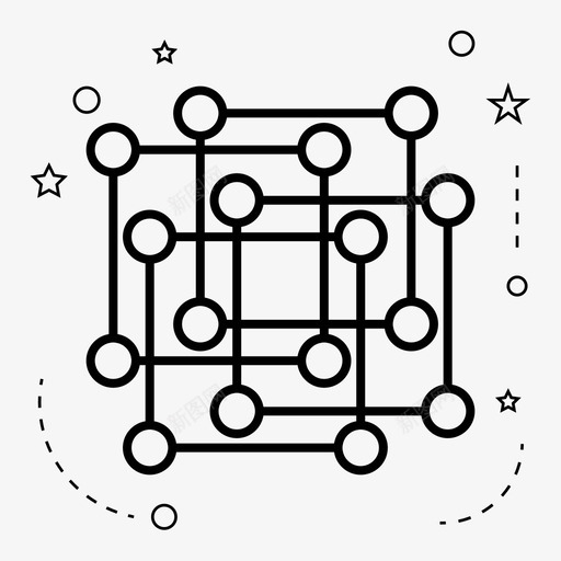 立方体超立方体正方形图标svg_新图网 https://ixintu.com 学校 正方形 立方体 超立方体