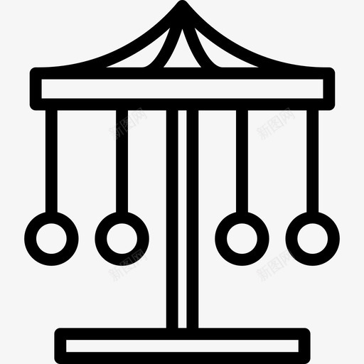 旋转木马马戏团5直线图标svg_新图网 https://ixintu.com 旋转木马 直线 马戏团5