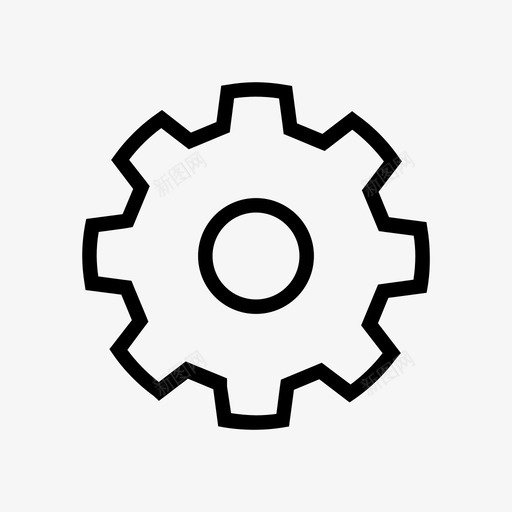 设置调整齿轮图标svg_新图网 https://ixintu.com 编辑图标 设置 调整 首选项 齿轮