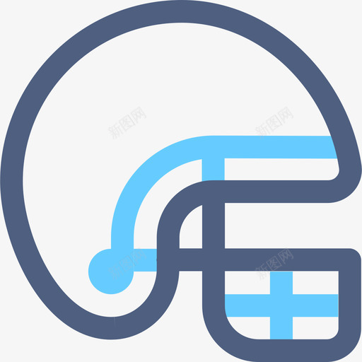 橄榄球运动6彩色图标svg_新图网 https://ixintu.com 彩色 橄榄球 运动6