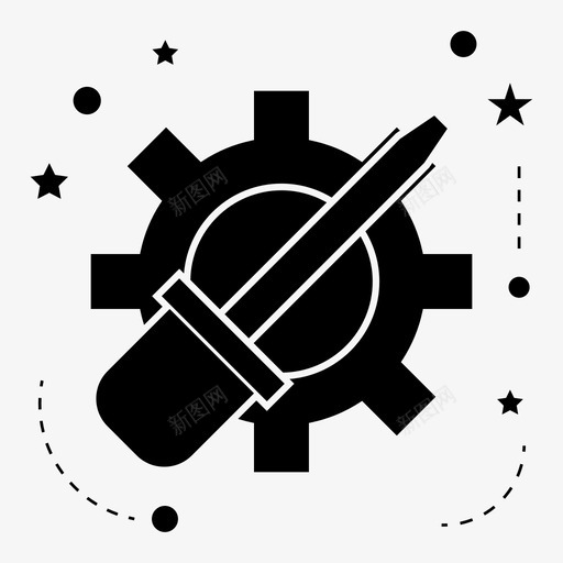 过程控制工业图标svg_新图网 https://ixintu.com 制造 工业 控制 生产 过程