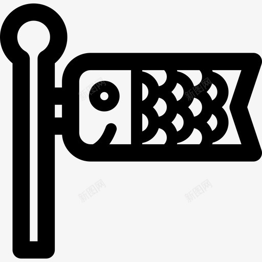 Koinobori日本文化收藏直系图标svg_新图网 https://ixintu.com Koinobori 日本文化收藏 直系