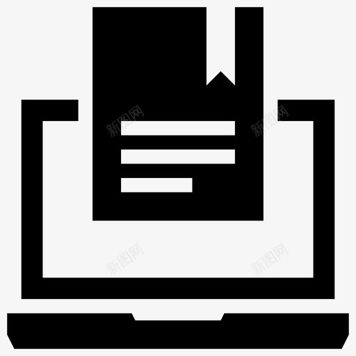 在线图书馆电子书在线学习图标svg_新图网 https://ixintu.com 在线图书 在线图书馆 在线学习 在线学习字形图标 电子书