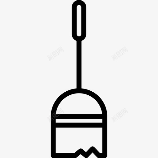扫帚秋季元素3线性图标svg_新图网 https://ixintu.com 扫帚 秋季元素3 线性