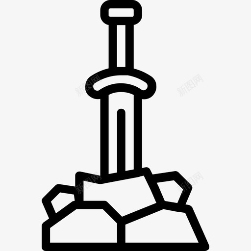 神剑中世纪2直系图标svg_新图网 https://ixintu.com 中世纪2 直系 神剑