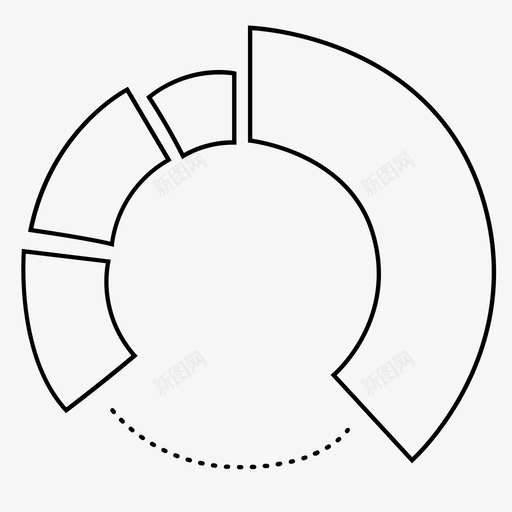 图形计算数据图标svg_新图网 https://ixintu.com 图形 数据 概率 统计 计算 饼图