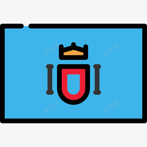 梅利拉旗帜系列长方形图标svg_新图网 https://ixintu.com 旗帜系列 梅利拉 长方形