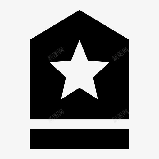 高级星防御识别图标svg_新图网 https://ixintu.com 尊重 用户界面实心图标集 识别 防御 高级星
