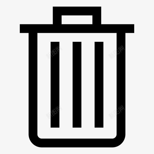 删除垃圾回收站图标svg_新图网 https://ixintu.com 删除 回收站 垃圾 垃圾桶 社会生产力 移除