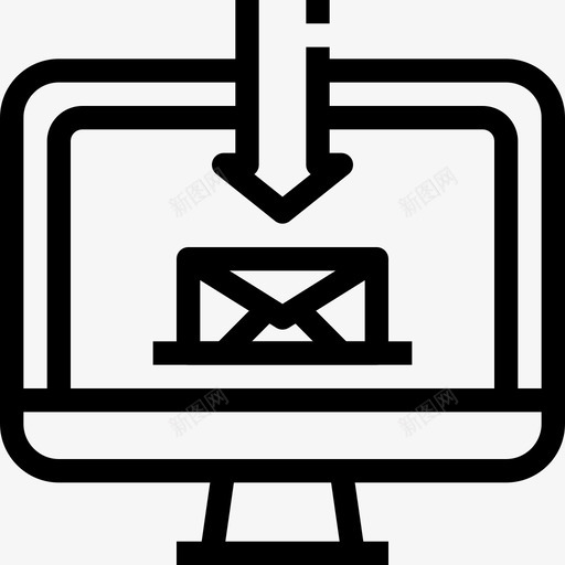电子邮件通讯计算机图标svg_新图网 https://ixintu.com 信件 信息 商业计划 电子邮件 计算机 通讯