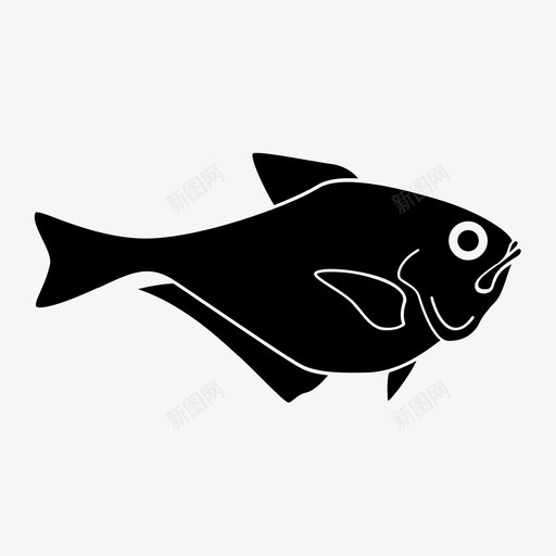 清道夫鱼海洋图标svg_新图网 https://ixintu.com 水生生物 海洋 清道夫 礁石 鱼