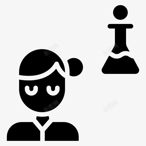 学生化学课程图标svg_新图网 https://ixintu.com 化学 学生 教师 教育 课程
