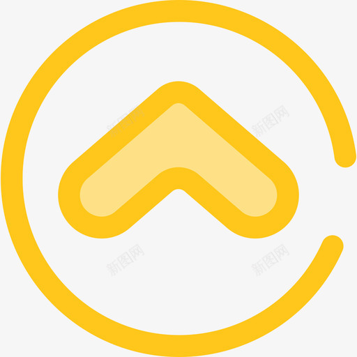 V形箭头10黄色图标svg_新图网 https://ixintu.com V形 箭头10 黄色