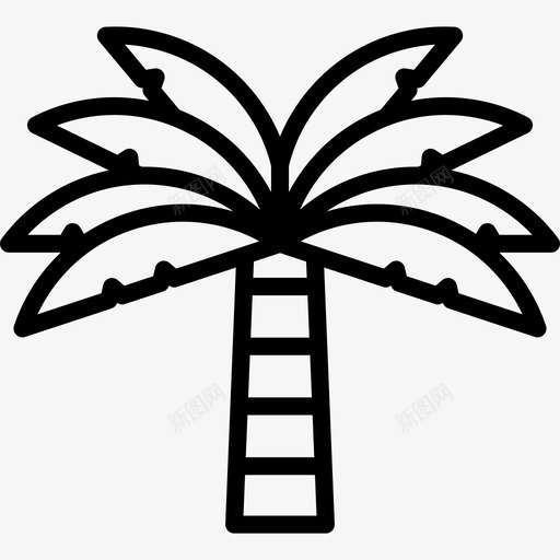 棕榈树酒店服务4线性图标svg_新图网 https://ixintu.com 棕榈树 线性 酒店服务4