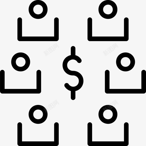 合伙人金融和商业直系图标svg_新图网 https://ixintu.com 合伙人 直系 金融和商业