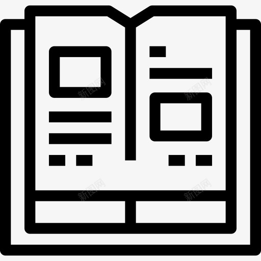 书学校图标2直线svg_新图网 https://ixintu.com 书 学校图标2 直线