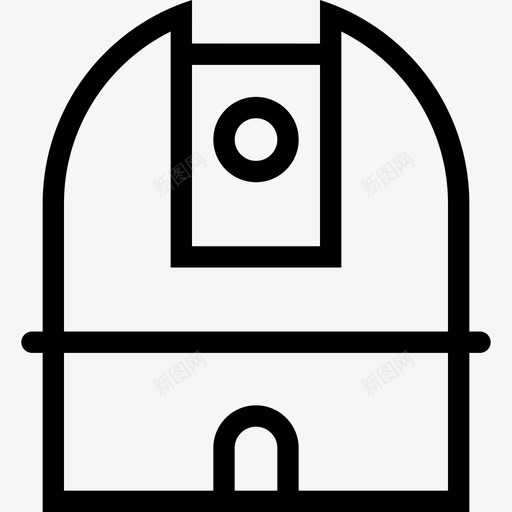 天文台空间与科学线性图标svg_新图网 https://ixintu.com 天文台 空间与科学 线性