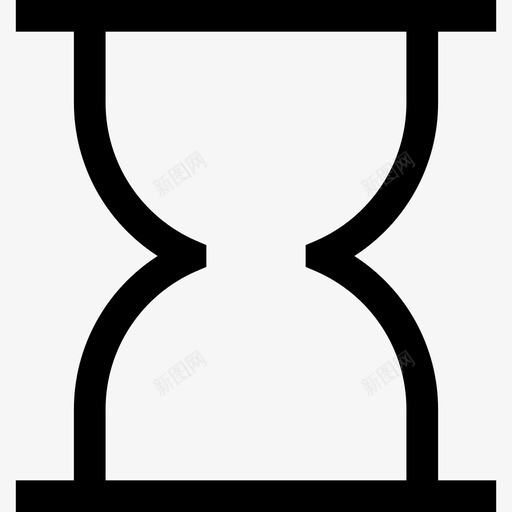 沙漏时间和日期收集线性图标svg_新图网 https://ixintu.com 时间和日期收集 沙漏 线性