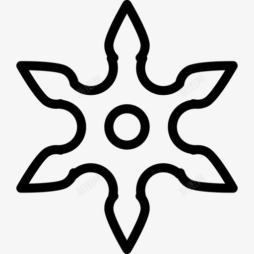 Shuriken武器4直线型图标svg_新图网 https://ixintu.com Shuriken 武器4 直线型