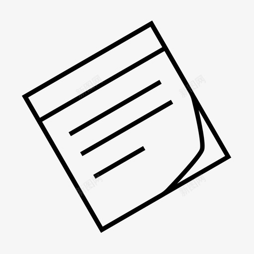 贴纸标签纸张图标svg_新图网 https://ixintu.com 剥离 固定 拉动 标签 纸张 贴纸