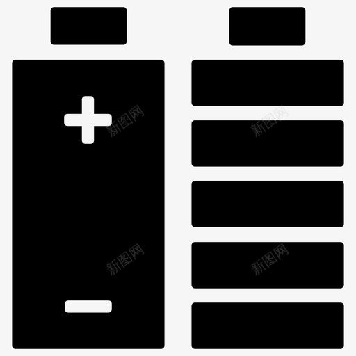 电池充电能量移动电池图标svg_新图网 https://ixintu.com 生物危害字形图标 电池充电 电源 移动电池 能量