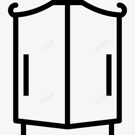 壁橱家用和家具元件线性图标svg_新图网 https://ixintu.com 壁橱 家用和家具元件 线性