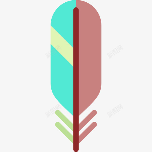 翅膀羽毛2扁平图标svg_新图网 https://ixintu.com 扁平 羽毛2 翅膀