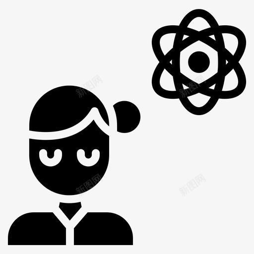 学生课程教育图标svg_新图网 https://ixintu.com 学生 教师 教育 物理 课程