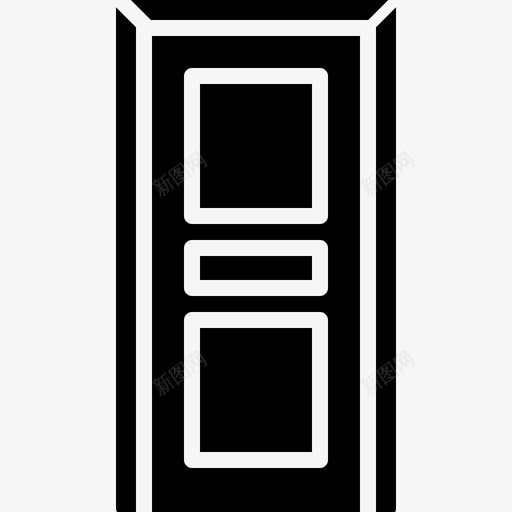 实心门家具和白色物品图标svg_新图网 https://ixintu.com 实心门 家具和白色物品