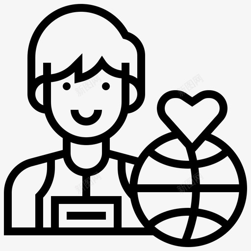 篮球爱好者化身男人图标svg_新图网 https://ixintu.com 化身 男人 篮球爱好者 篮球线