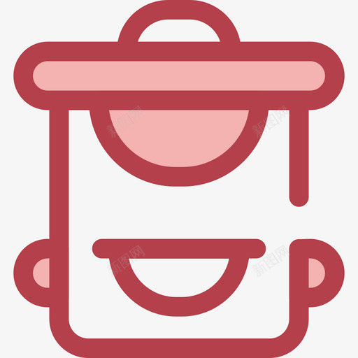 背包学校系列2红色图标svg_新图网 https://ixintu.com 学校系列2 红色 背包