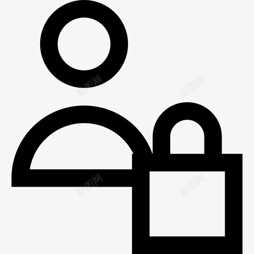 用户用户集合线性图标svg_新图网 https://ixintu.com 用户 用户集合 线性