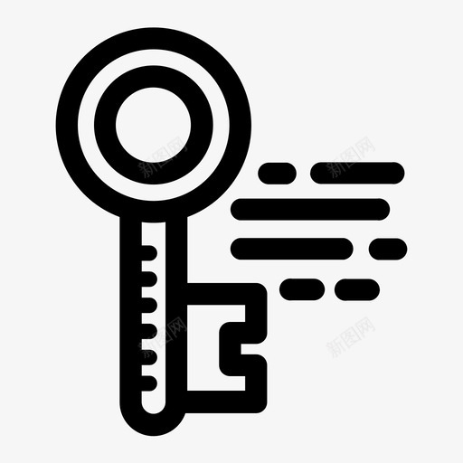 钥匙通道门图标svg_新图网 https://ixintu.com 安全 打开 进入 通道 钥匙 门