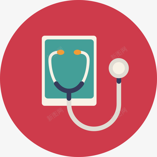 听诊器医疗器械图标svg_新图网 https://ixintu.com 医疗器械 听诊器
